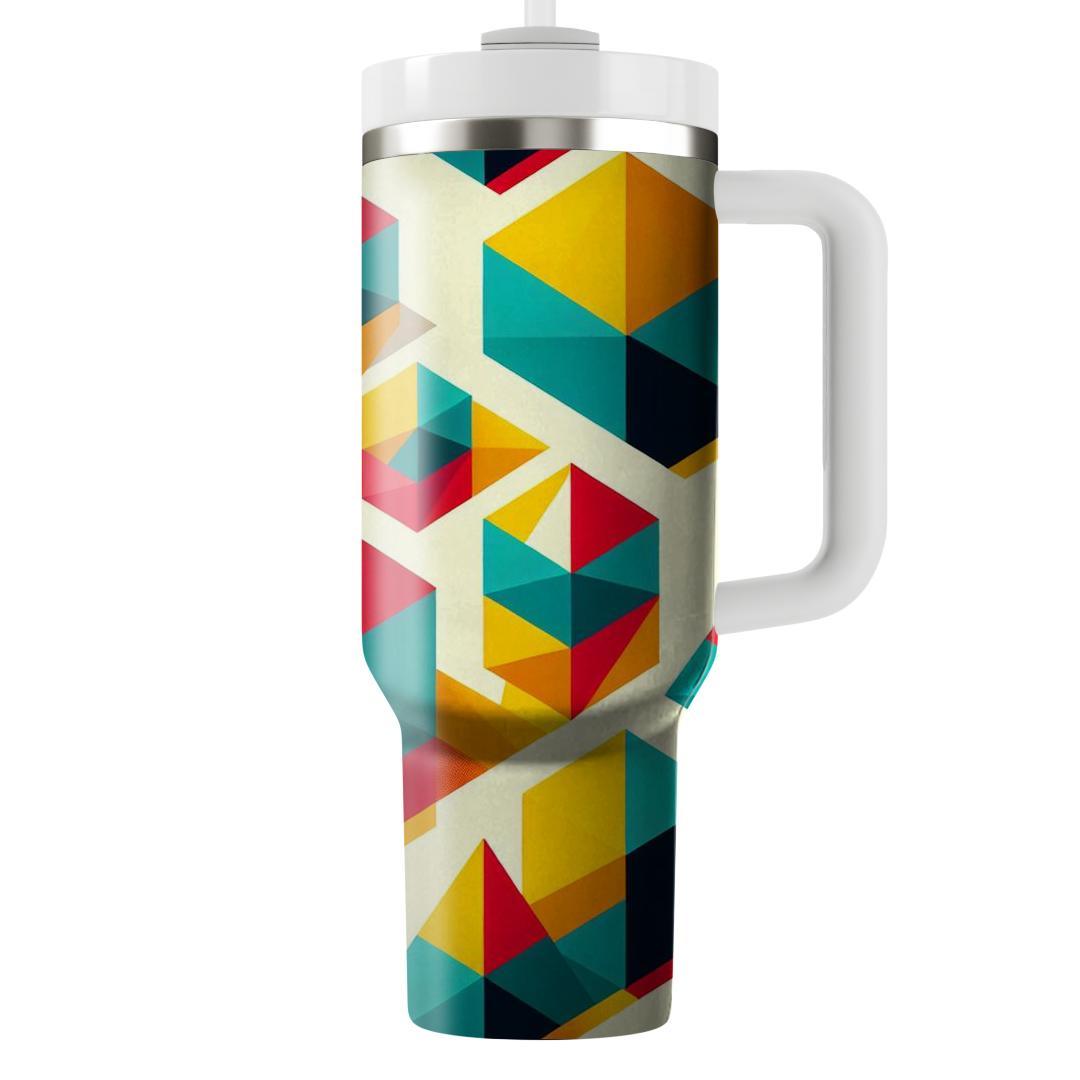 Retro Geo Prism  Decorative Tumblers