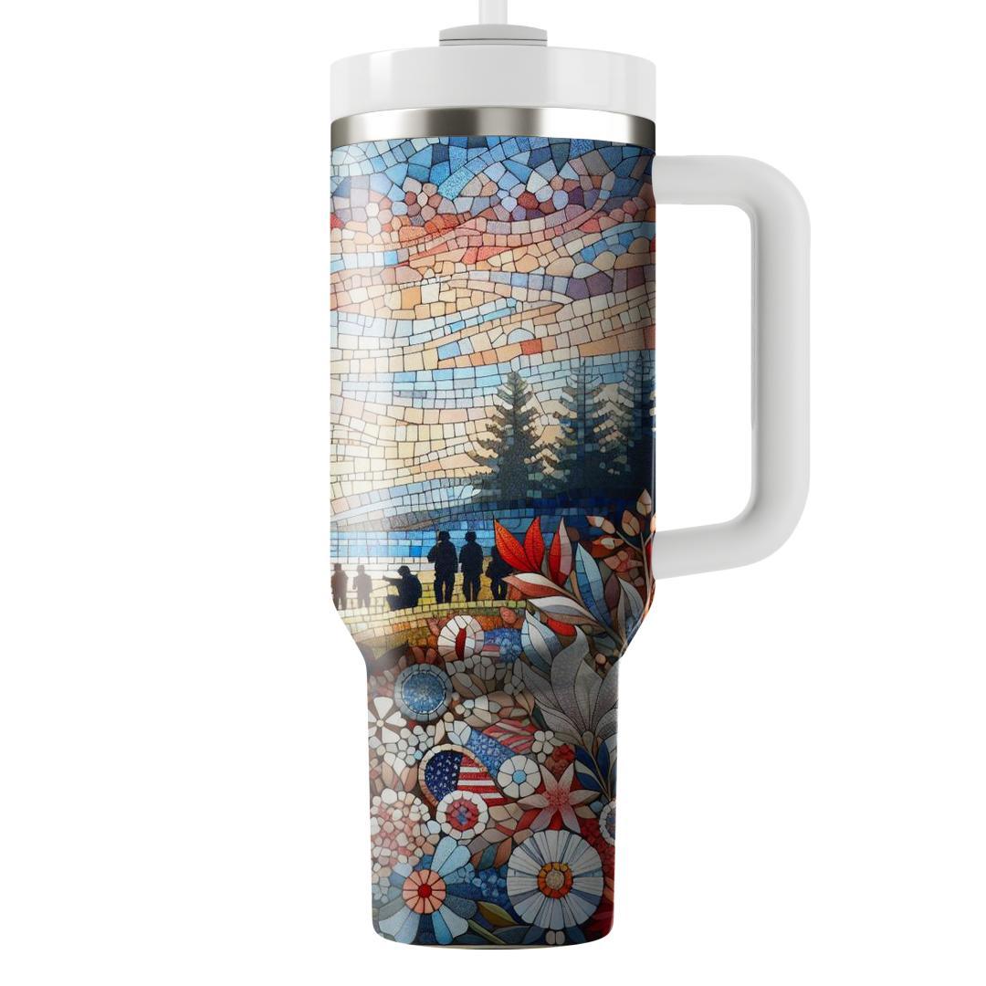 Mosaic Of Moments - Memorial Day  Tumblers With Lids
