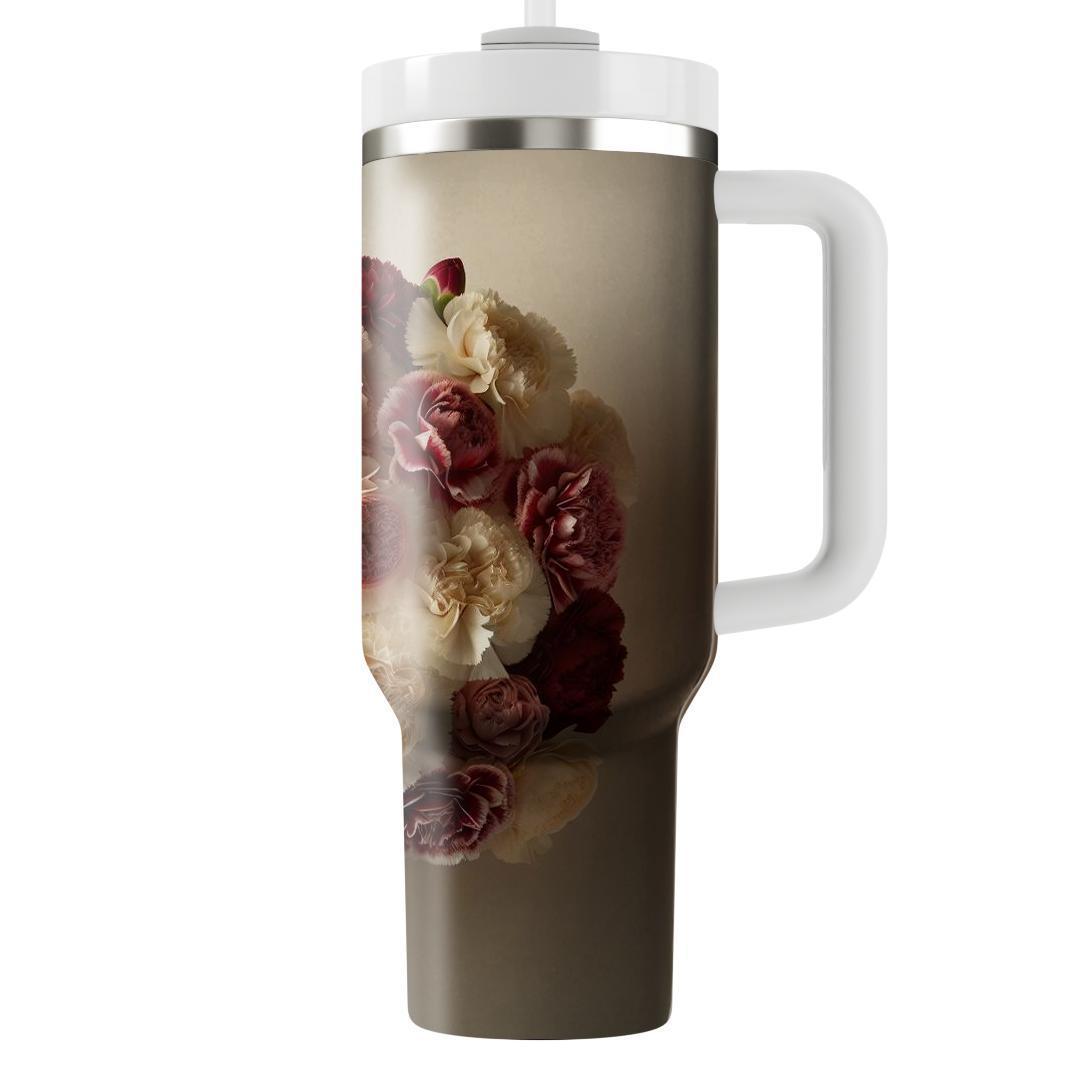 Classic Carnation Bouquet  Tumbler Cups