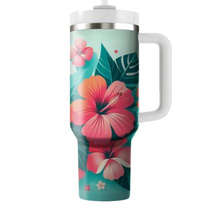 Chic Hibiscus Breeze  Insulated Tumblers