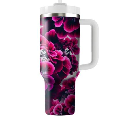 Fuchsia Geranium Delight  Tumbler Cups