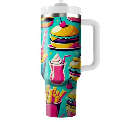Kitsch Retro Diner  Personalized Tumblers