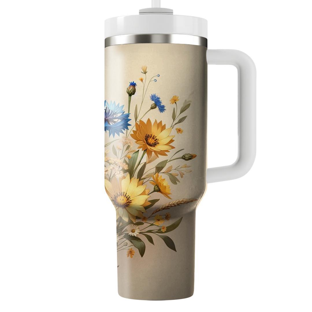 Rustic Wildflower Escape  Tumbler Cups