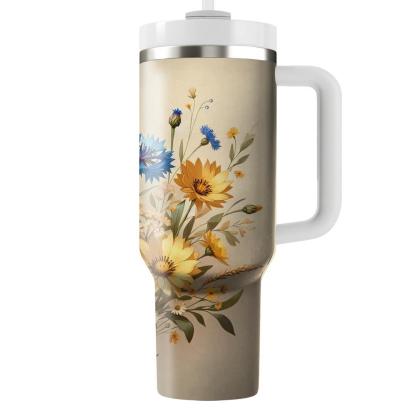 Rustic Wildflower Escape  Tumbler Cups