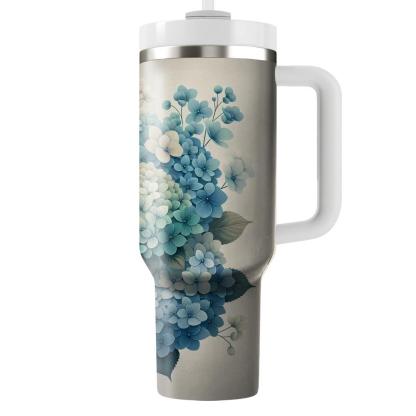 Ocean Breeze Hydrangea  Tumbler Cups
