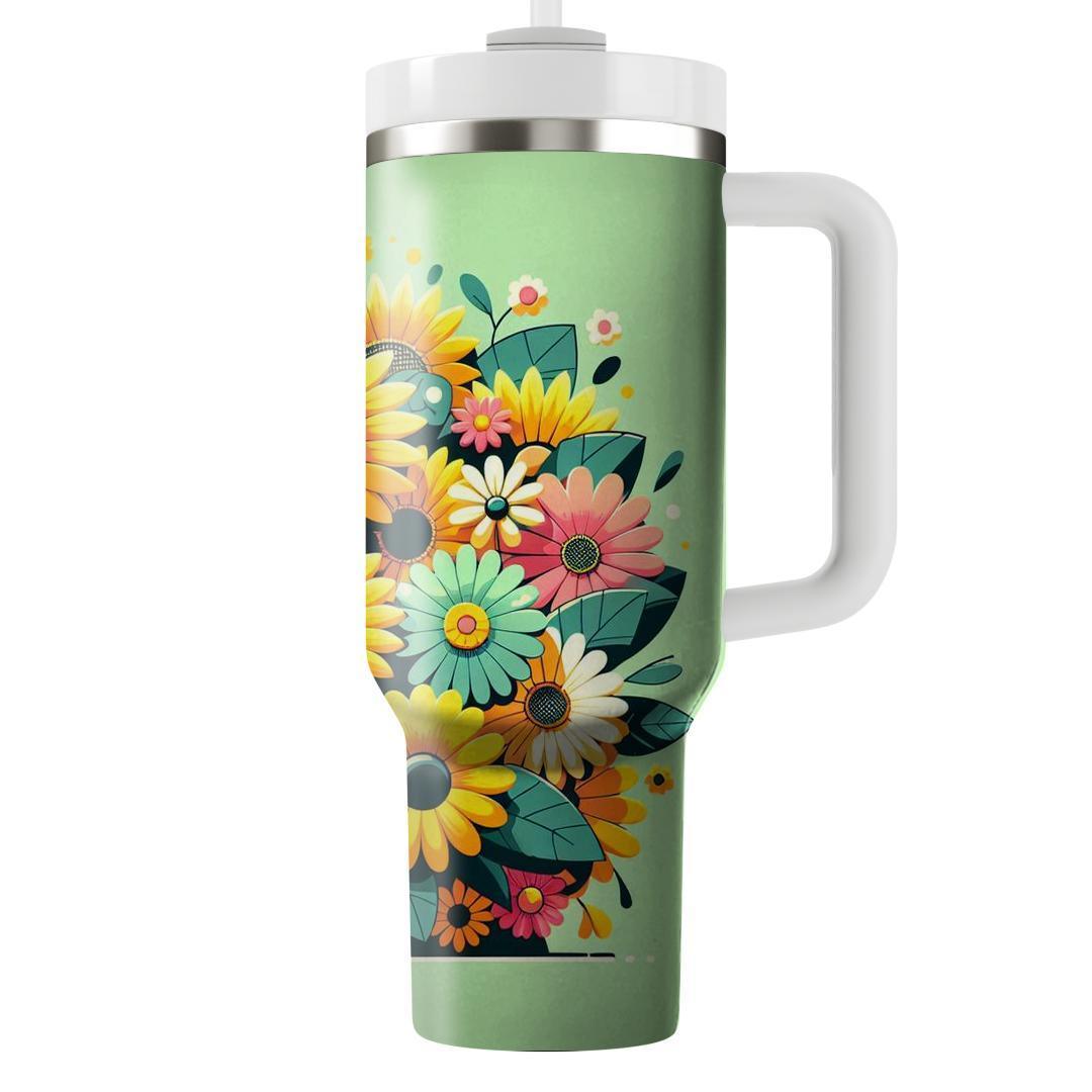 Sunny Garden Blooms  Insulated Tumblers