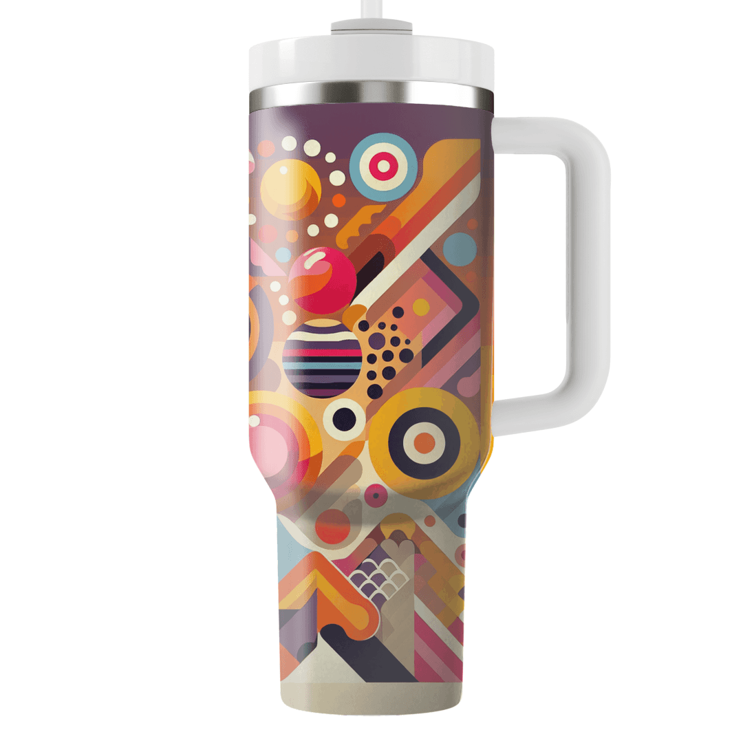 Funky Geometric Burst  Personalized Tumblers