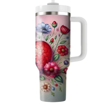 Charming Ladybug Love  Travel Tumblers