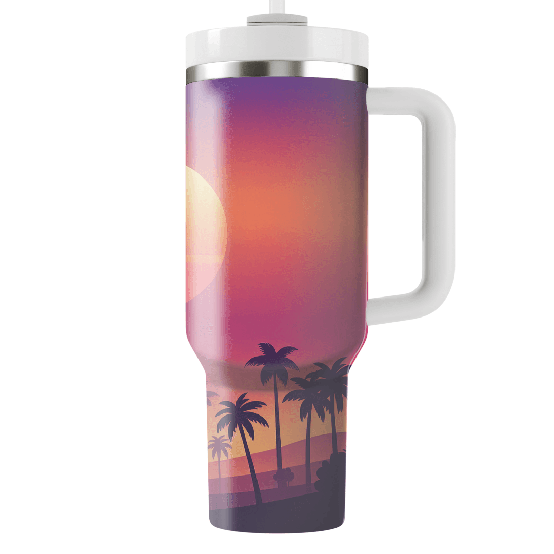 Sunset Palms  Custom Tumblers