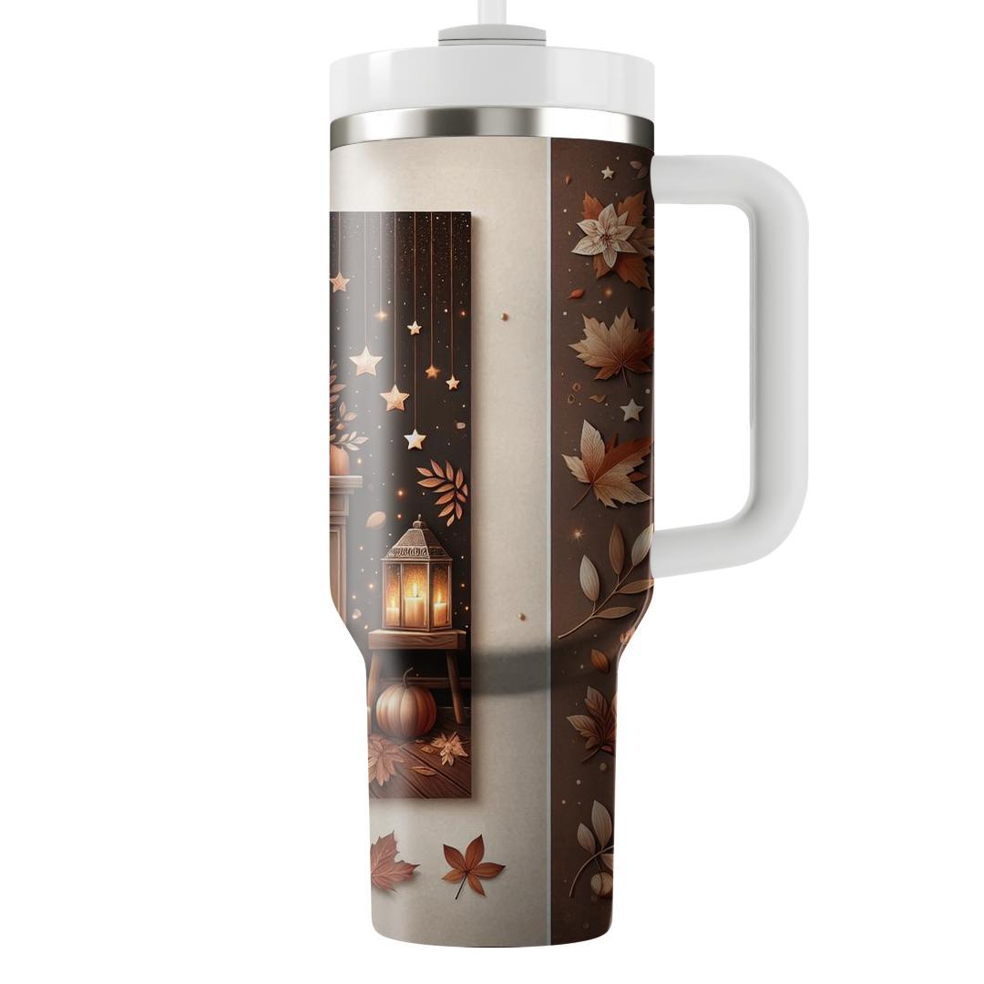 Autumn Cozy Night  Travel Tumblers