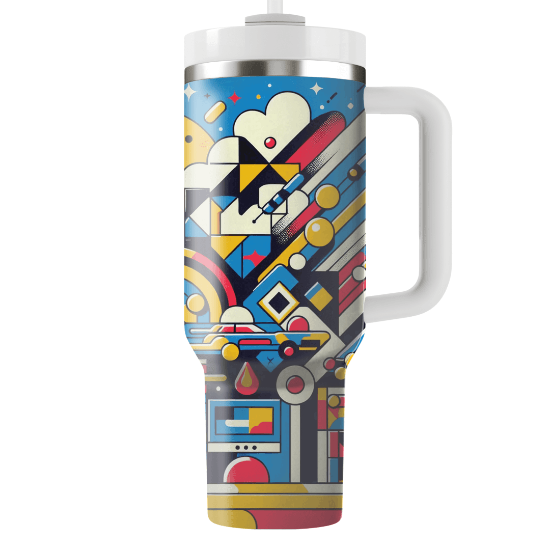 Retro Geometric Fiesta  Custom Tumblers