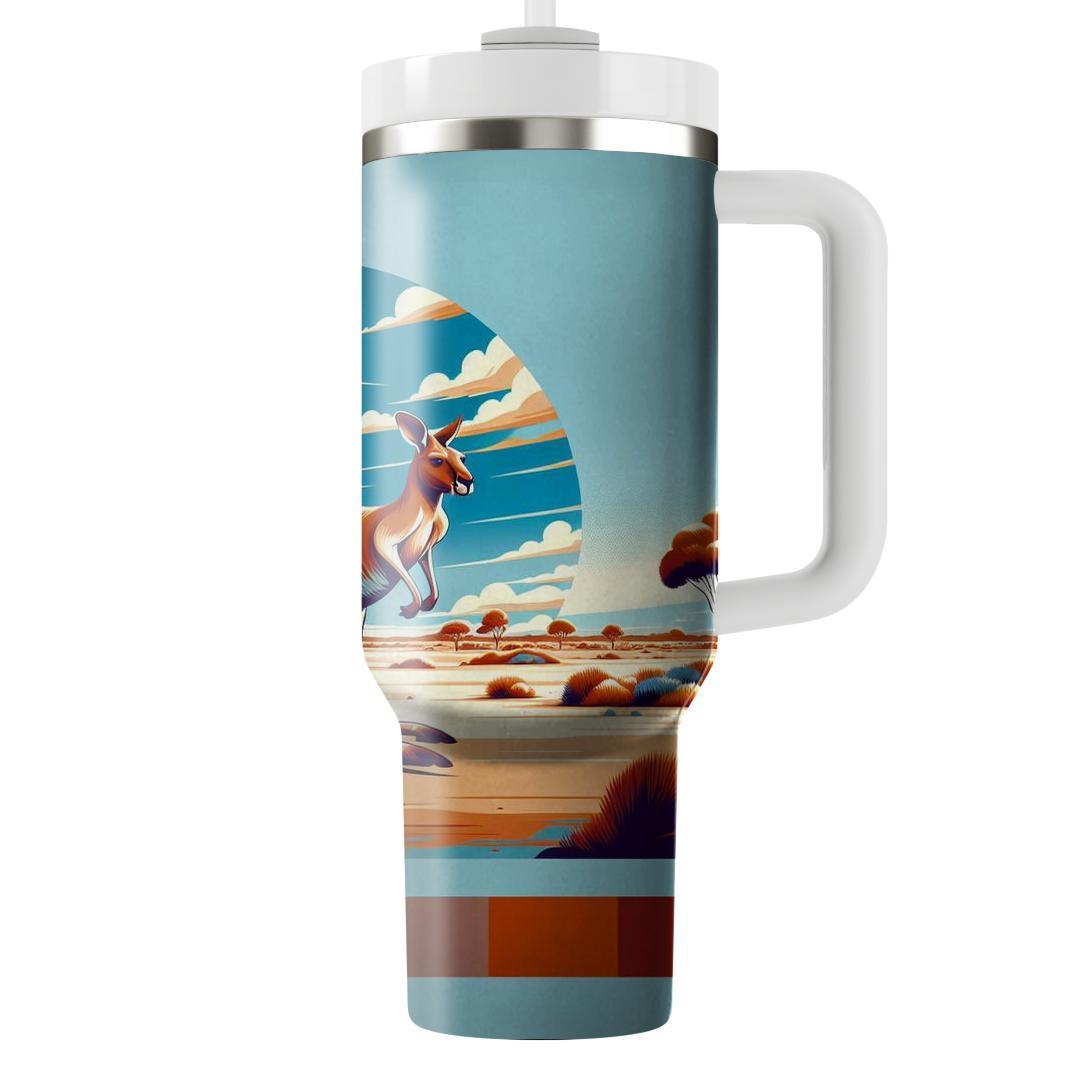 Curious Kangaroo Adventure  Tumblers With Lids
