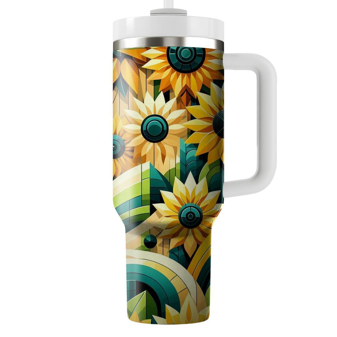 Dynamic Sunflower Design  Tumblers For Gifts