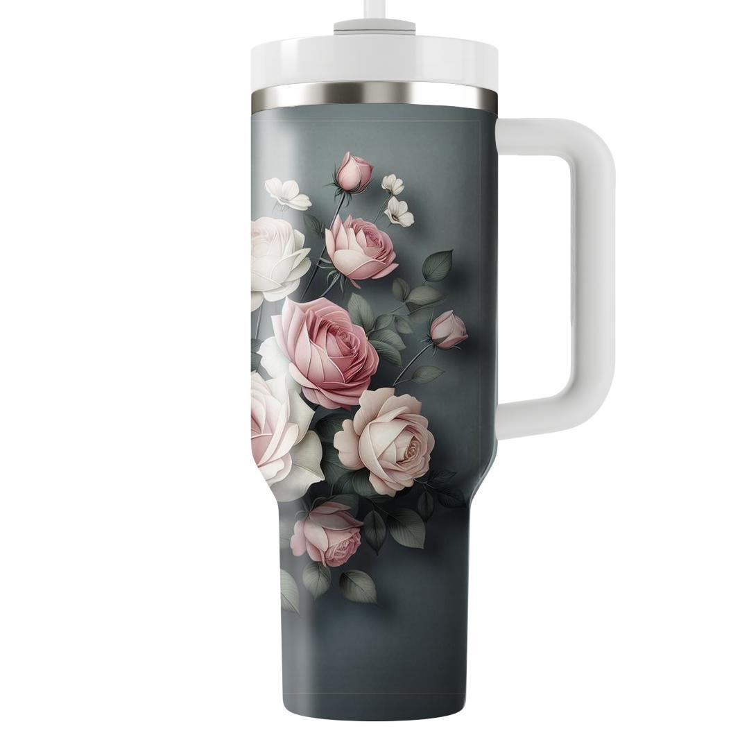 Serenity Rose Bouquet  Insulated Tumblers