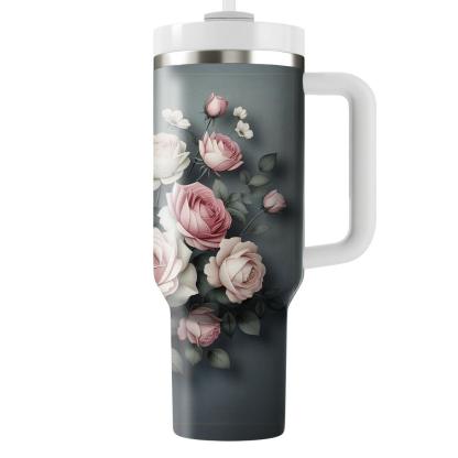 Serenity Rose Bouquet  Insulated Tumblers