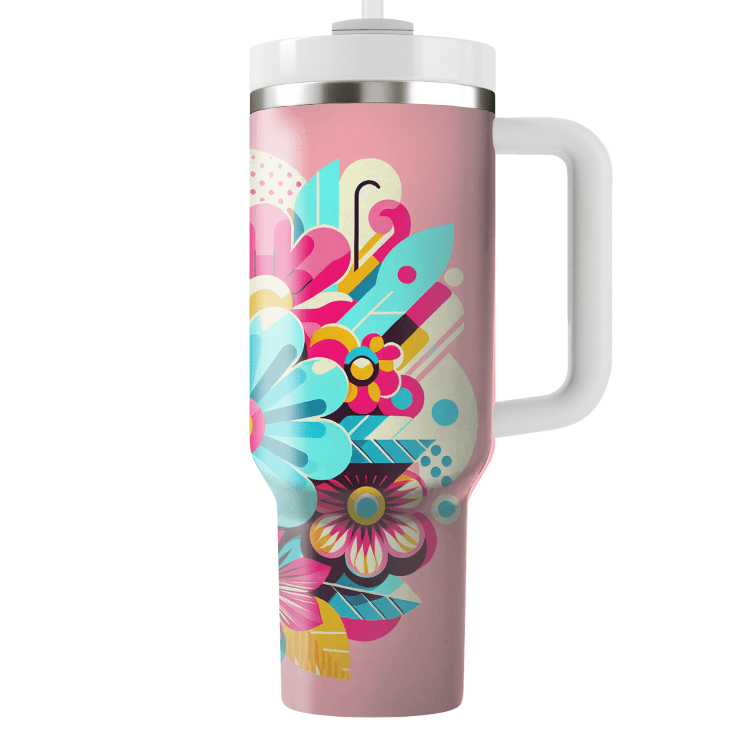 Bold Floral Fiesta Travel Tumblers