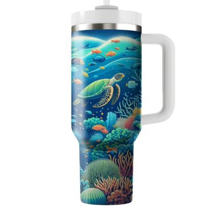 Summer Oceanic Adventure  Travel Tumblers
