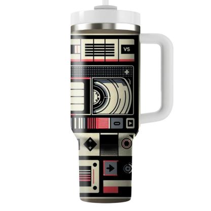 Vhs Tape Vibes  Personalized Tumblers