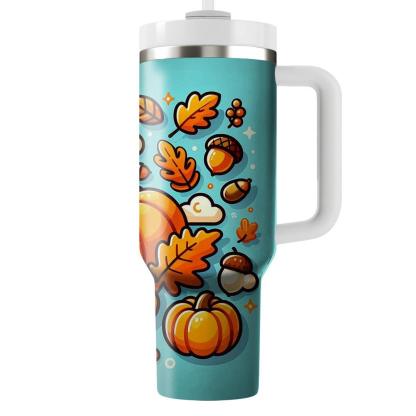Whimsy Of Autumn - Fall Festival  Tumblers With Lids