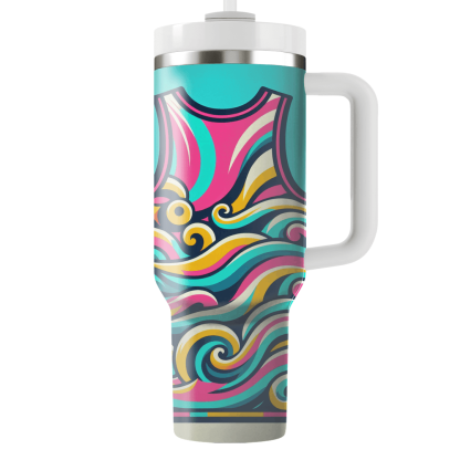 Retro Wave Neon Tank Top Custom Tumblers
