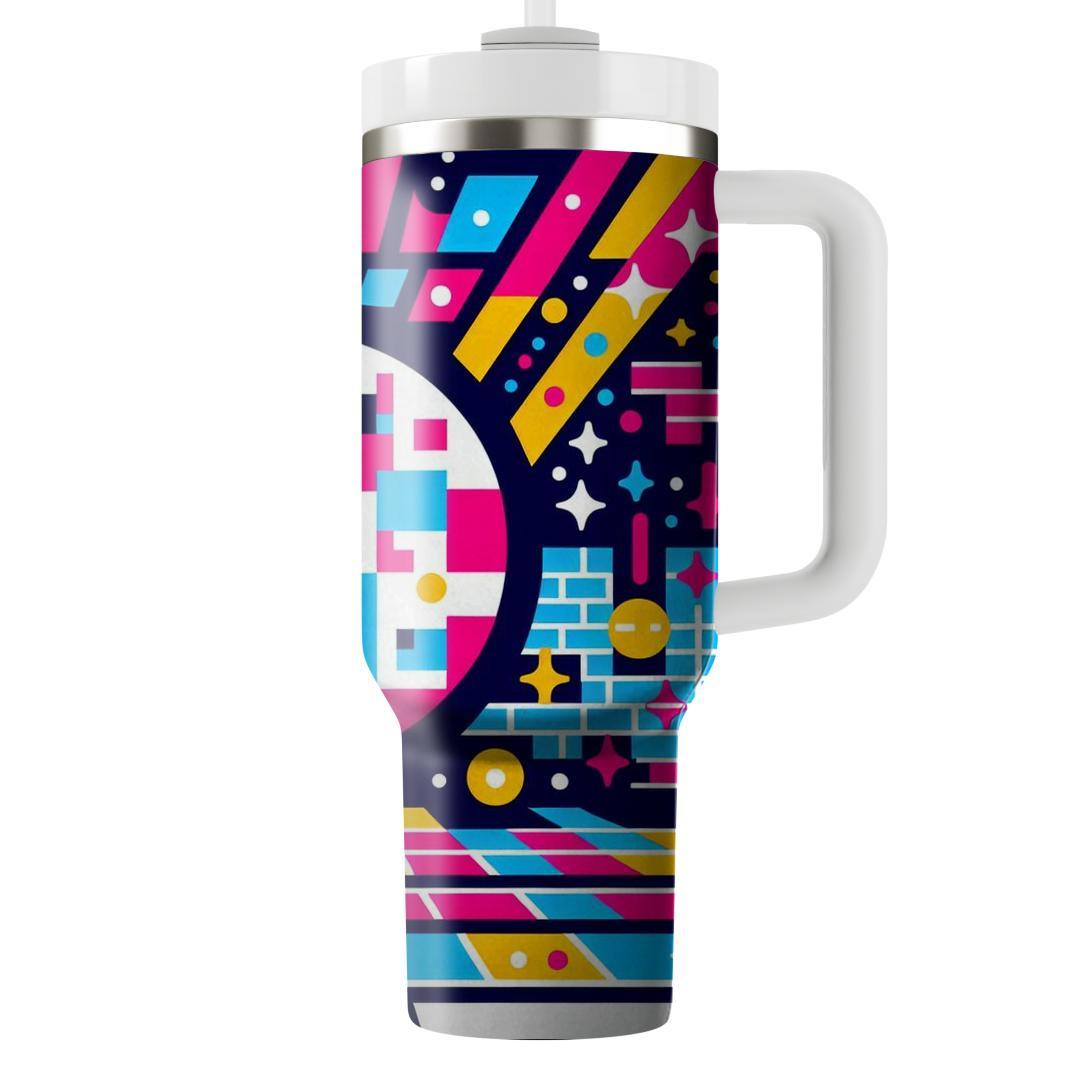 Pixelated Retro Dance Floor  Unique Tumblers