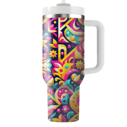 Colorful Fiesta Pattern  Custom Tumblers