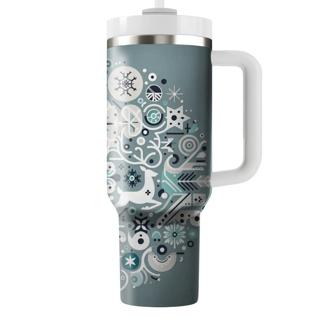 Winter Nordic Elegance  Unique Tumblers