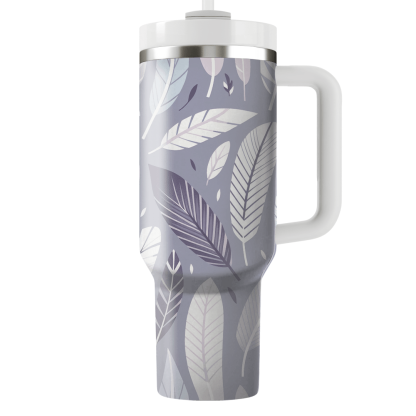 Stylized Feather Motifs  Custom Tumblers