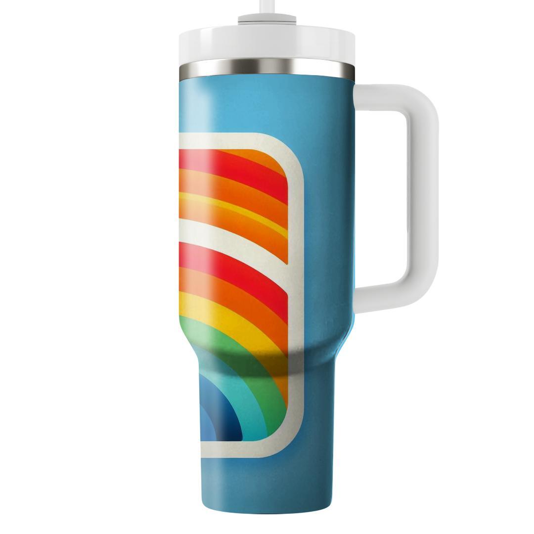 Sunny Rainbow Stripe  Decorative Tumblers