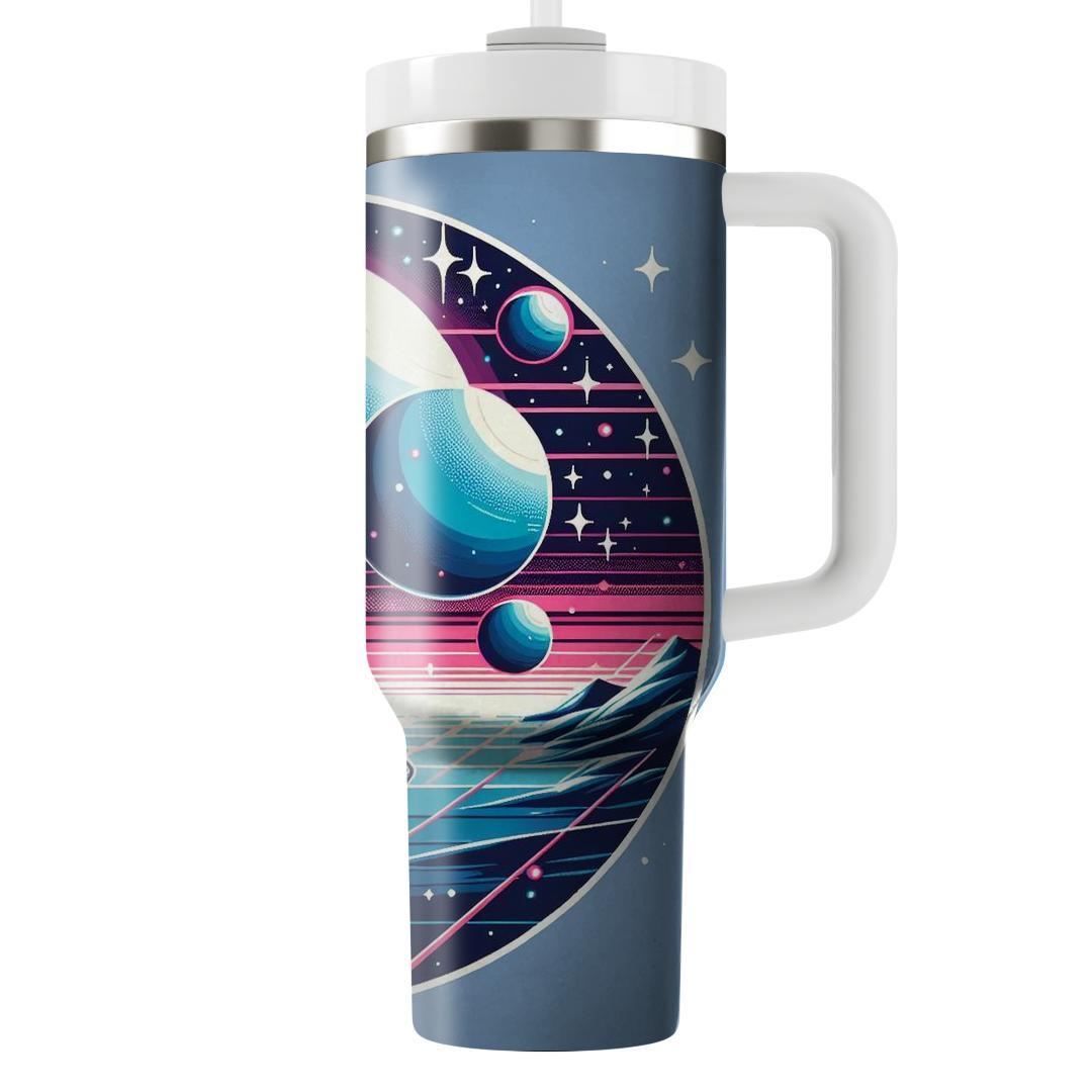 Retro Sci-fi Expedition  Personalized Tumblers