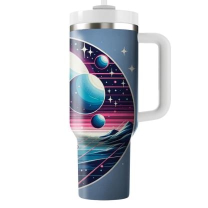 Retro Sci-fi Expedition  Personalized Tumblers