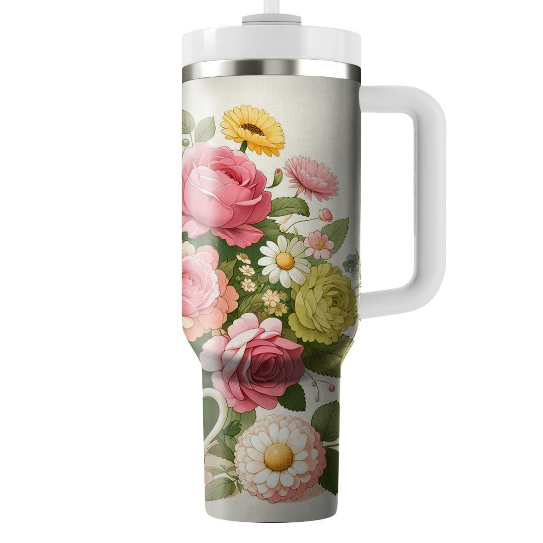 Blossoming Tea Party  Tumbler Cups