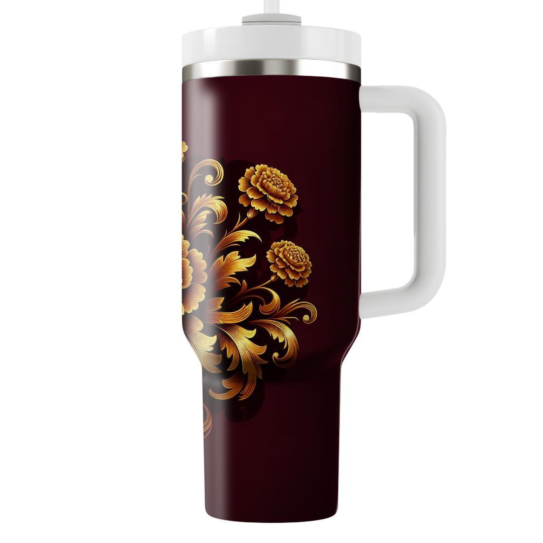 Majestic Marigold Majesty  Tumblers With Lids