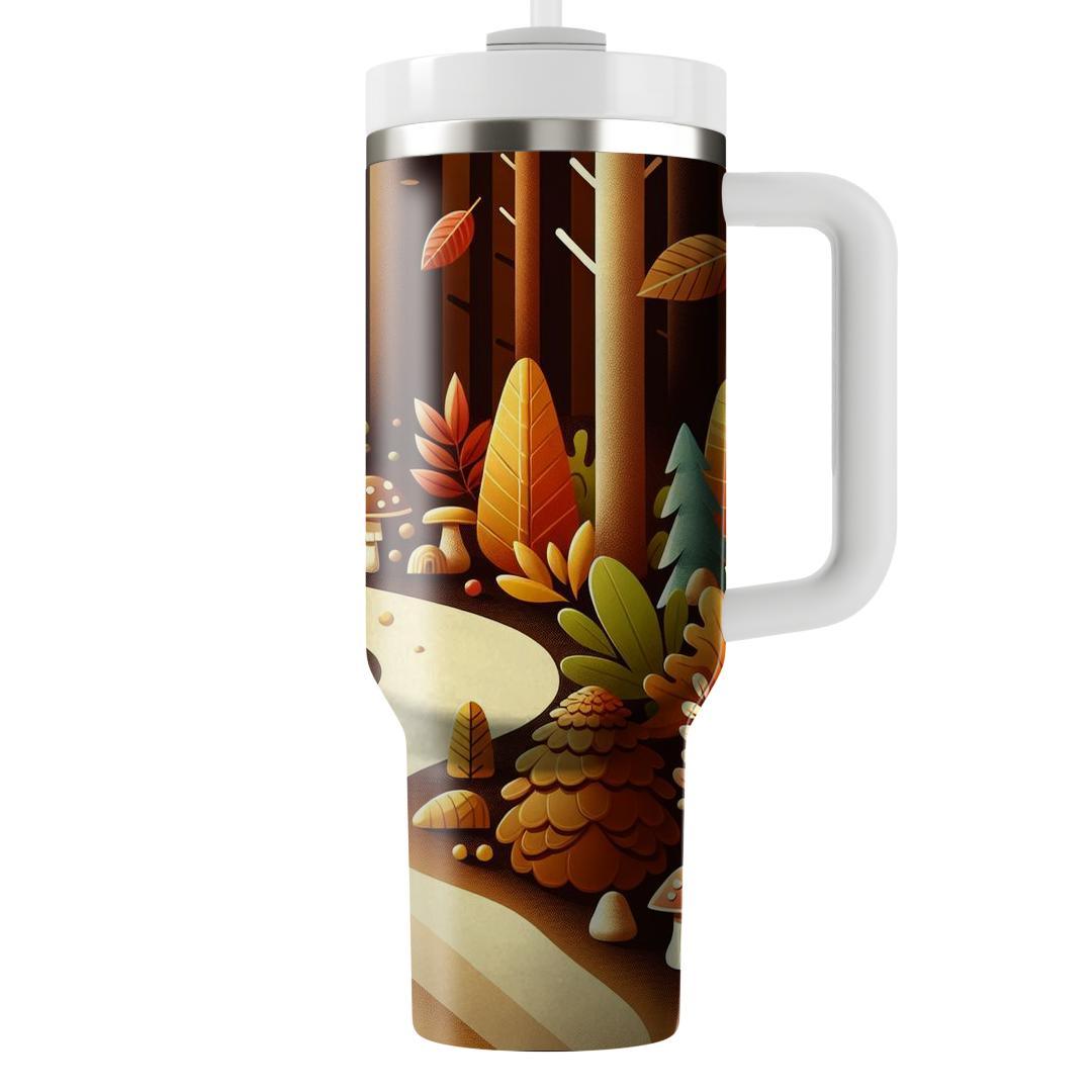 Autumn Forest Trail Adventure  Custom Tumblers