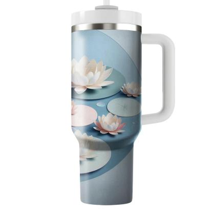 Graceful Water Lily  Insulated Tumblers