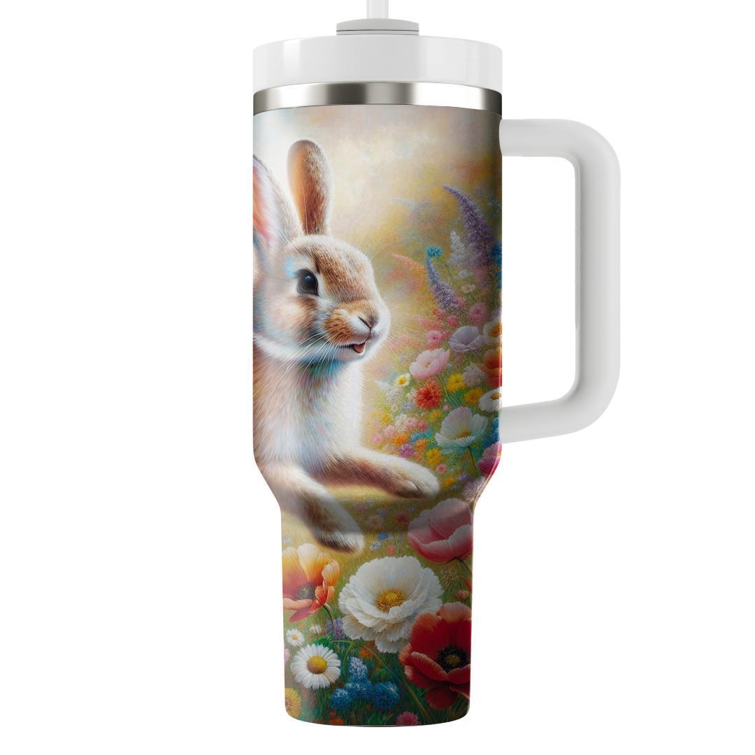 Energetic Rabbit Leap  Tumblers With Lids
