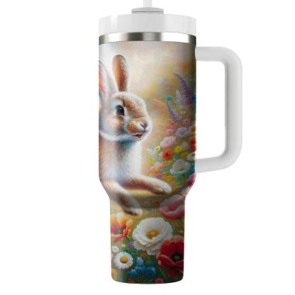Energetic Rabbit Leap  Tumblers With Lids