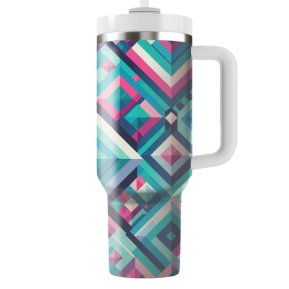Diamond Mosaic Pattern  Insulated Tumblers