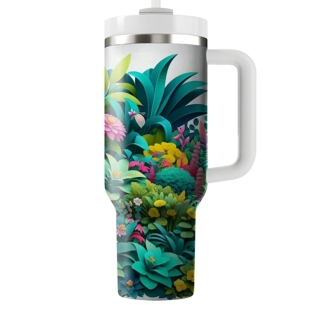 Summer Floral Escape  Tumbler Cups
