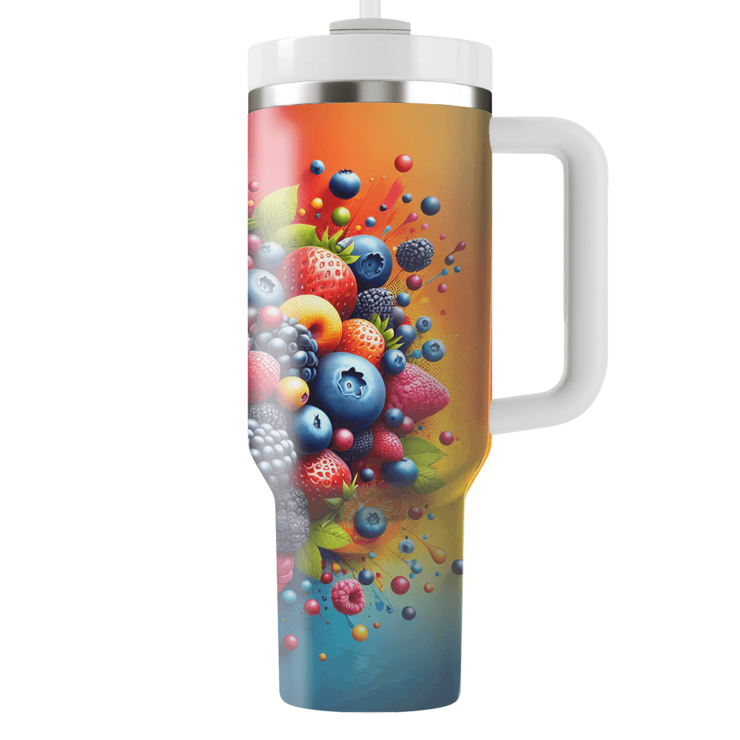 Summer Berry Burst  Personalized Tumblers