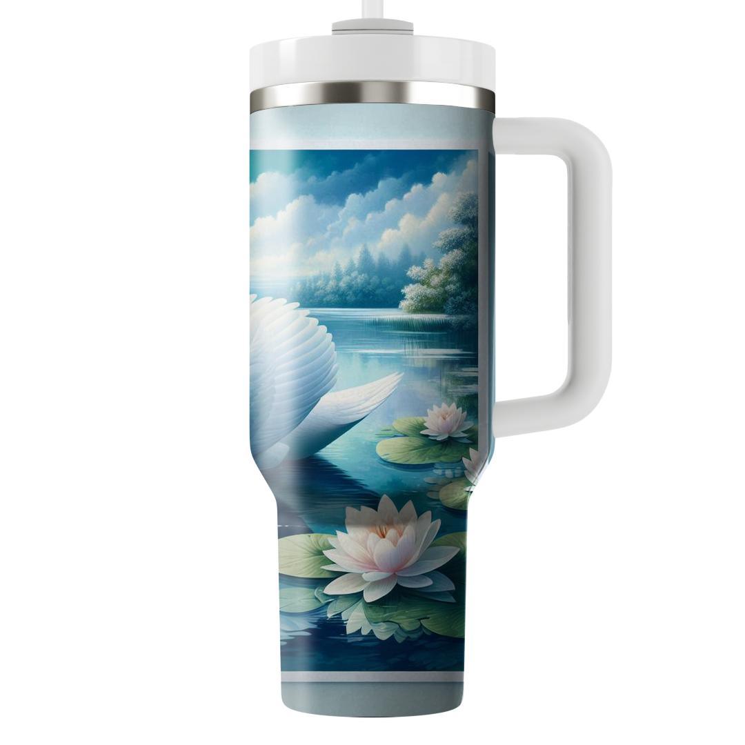 Graceful Swan Dance  Decorative Tumblers