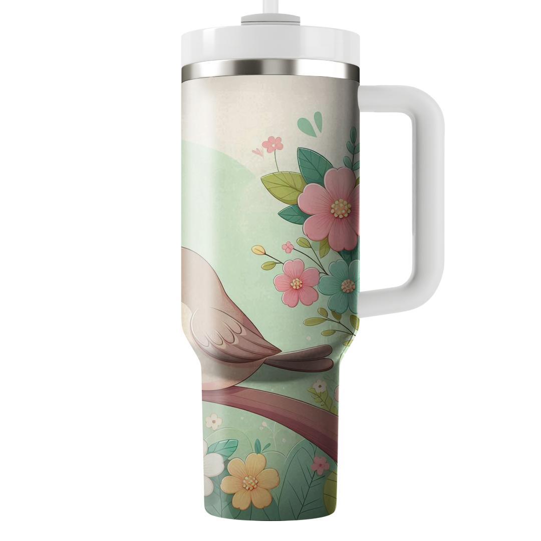 Charming Little Bird  Tumblers With Lids
