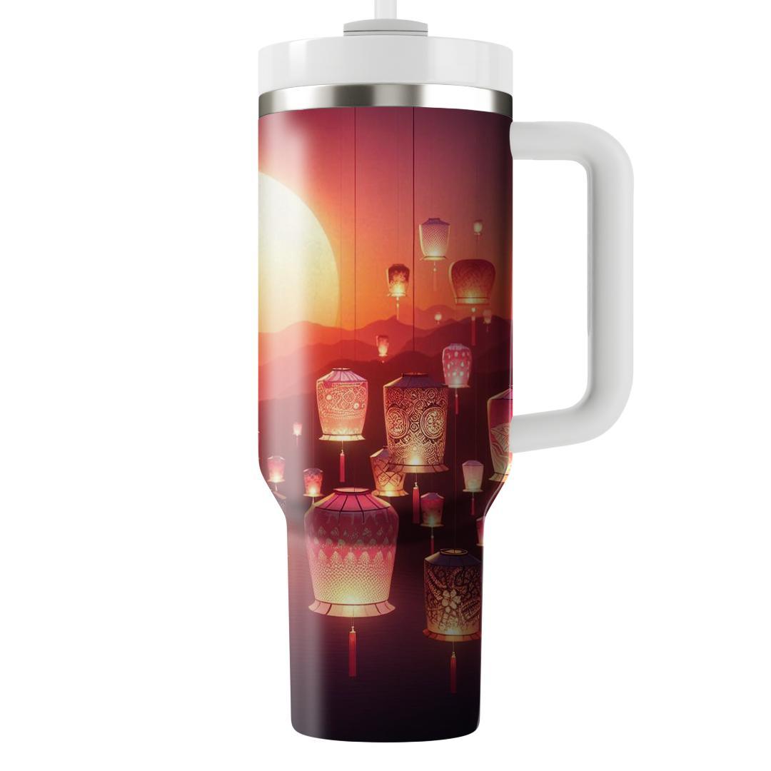Sunkissed Lantern Festival Unique Tumblers