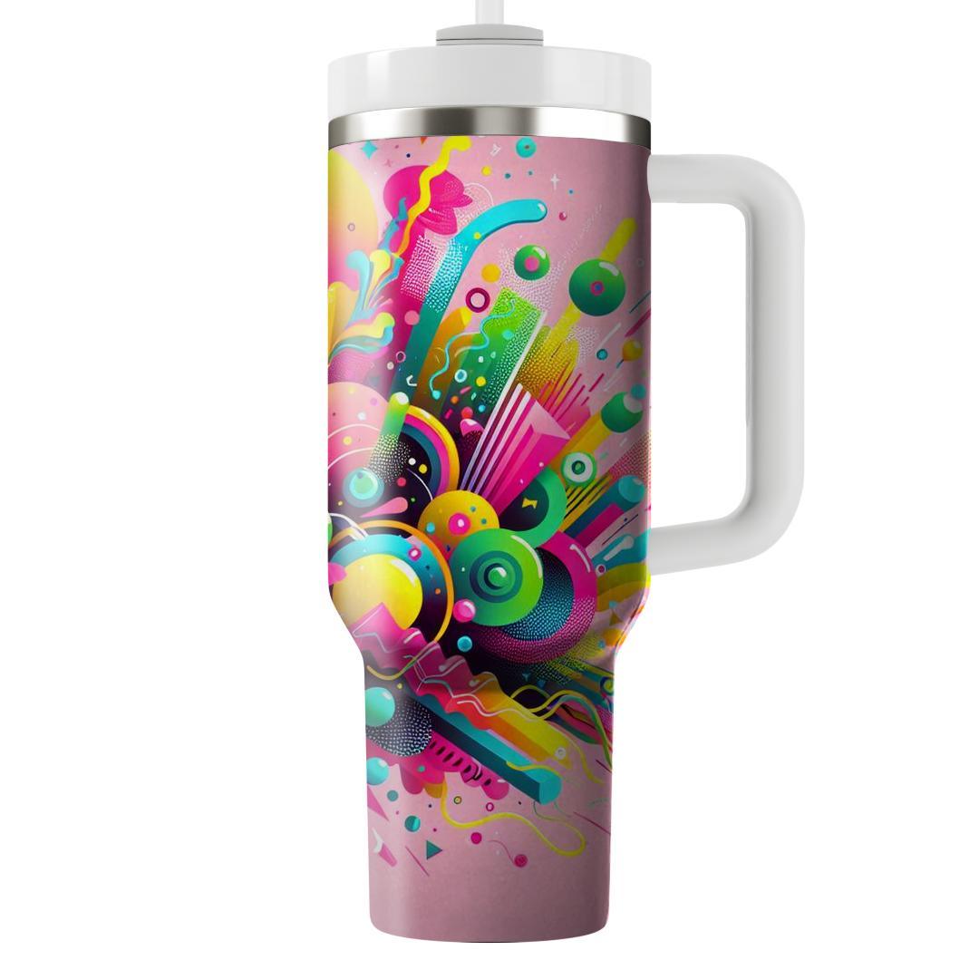 Funky Neon Vibes  Tumblers For Gifts