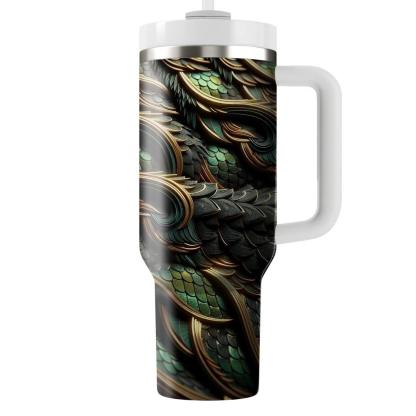 Fierce Dragon Scales  Tumblers With Lids