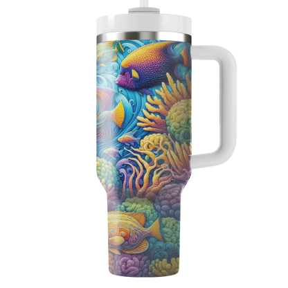 Colorful Fish Swim  Tumbler Cups