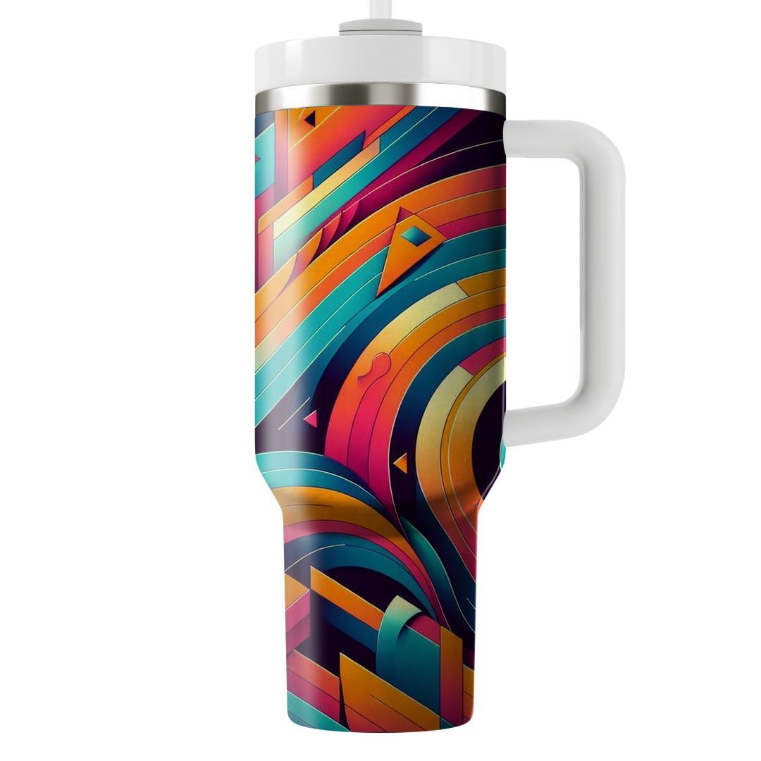 Colorful Geometric Abstract  Insulated Tumblers