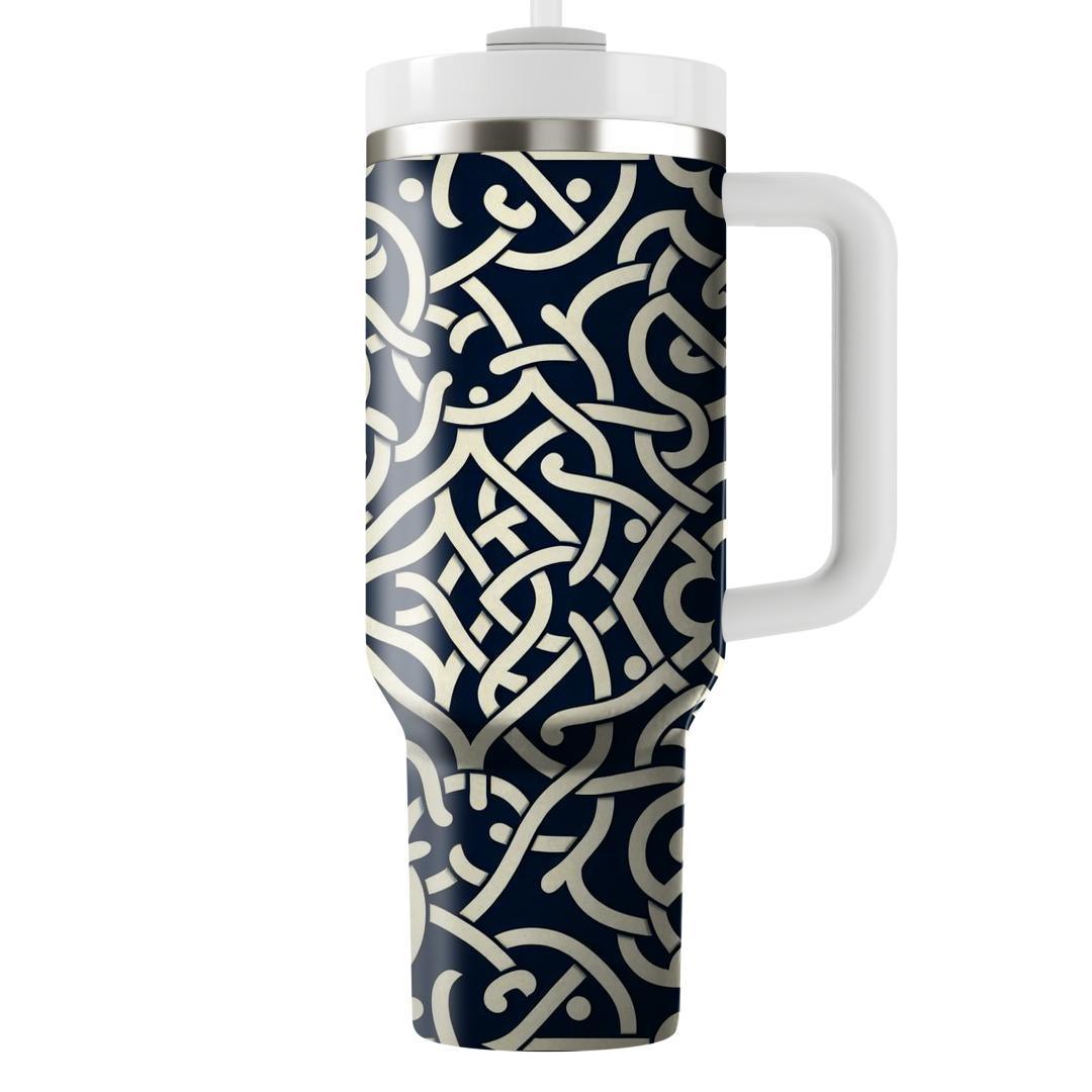Ornate Lattice Pattern  Tumblers With Lids