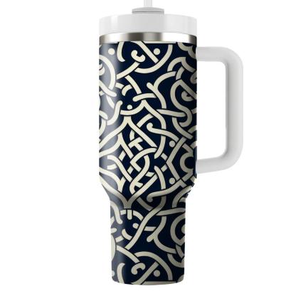 Ornate Lattice Pattern  Tumblers With Lids