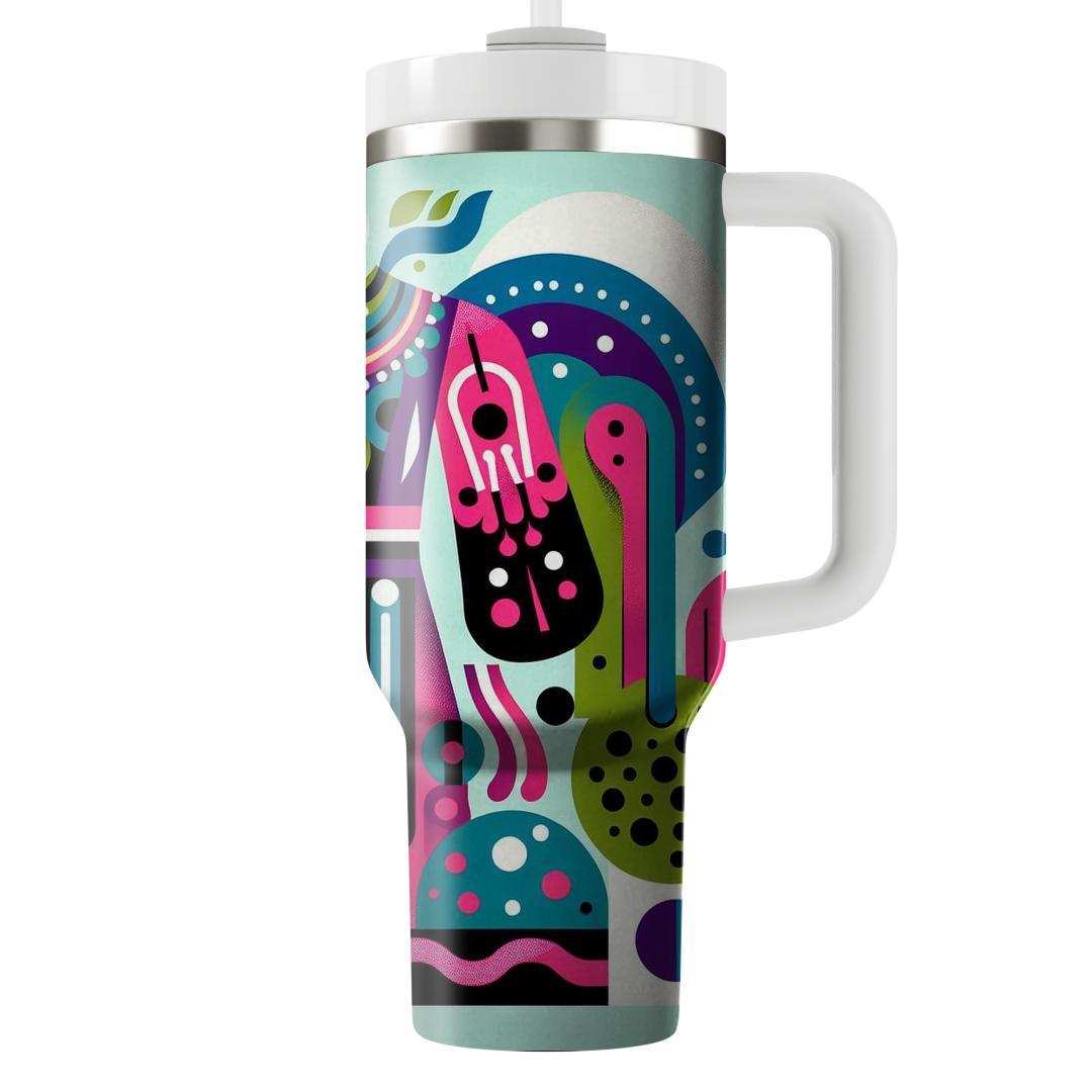 Funky Paisley Pop  Tumblers With Lids